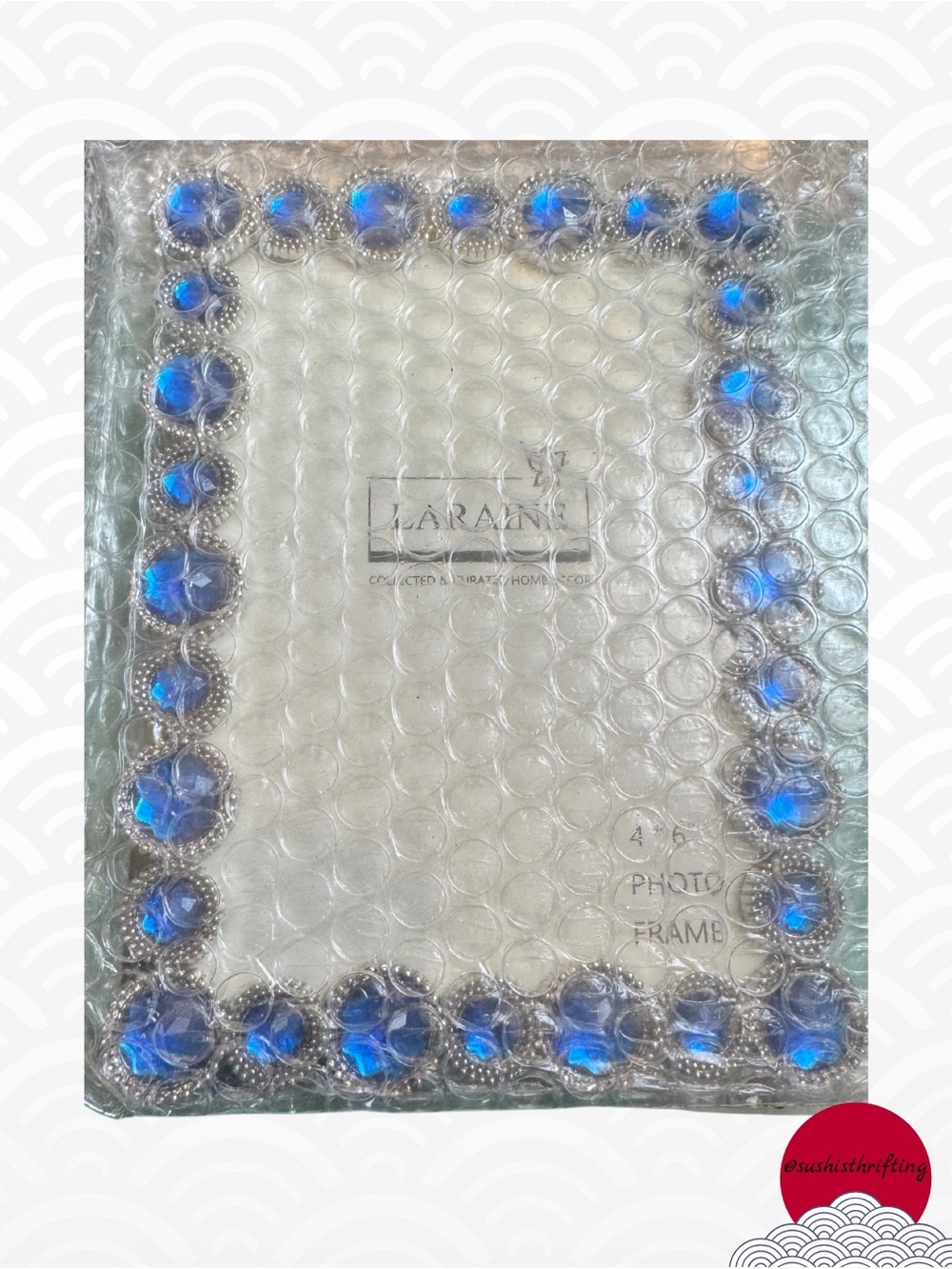 4x6 Photo Frame NIB • Sapphire Rhinestone - Picture 8 of 8